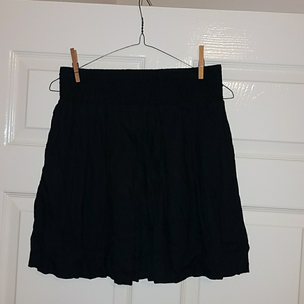 Black cotton skirt